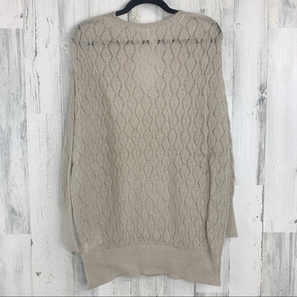 Free People 'Say Oversize Open-Knit Tunic Sweater - Picture 7 of 9
